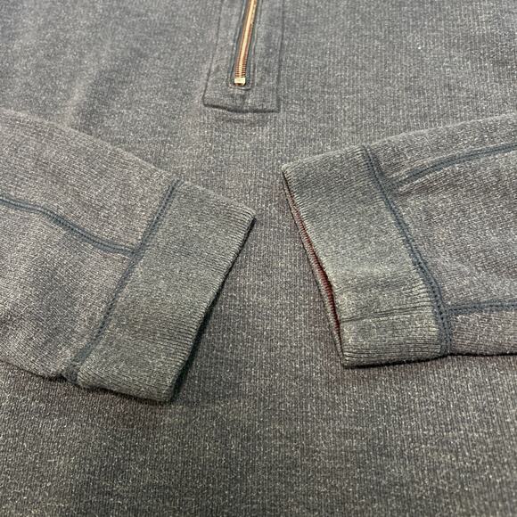 Tommy Bahama Men’s Blue Red Reversible Quarter Zip Pullover Sweatshirt 2XL - Picture 3 of 8